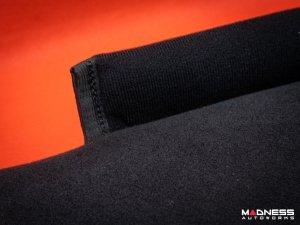 Seat Cushion - Black w/ Alfa Romeo Logo in Red